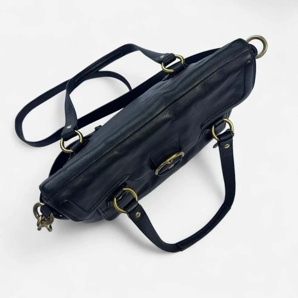 Coach Campbell Eva Leather Flap Satchel